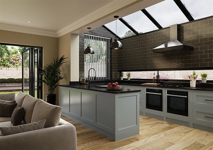 Sorrento (Blackout), Slate Grey - Vertical Blind - Image 6